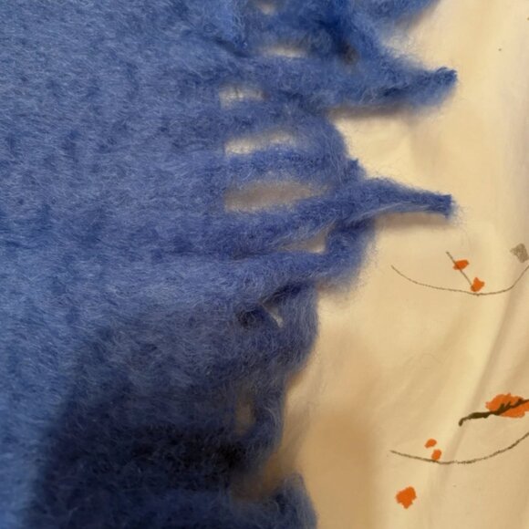 SOLD ON EBAY SERENA & LILY mohair and wool thrown blanket thick and warm - Picture 5 of 5